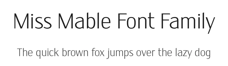 Miss Mable Font Family by Cory Maylett Design β Sans Serif Font