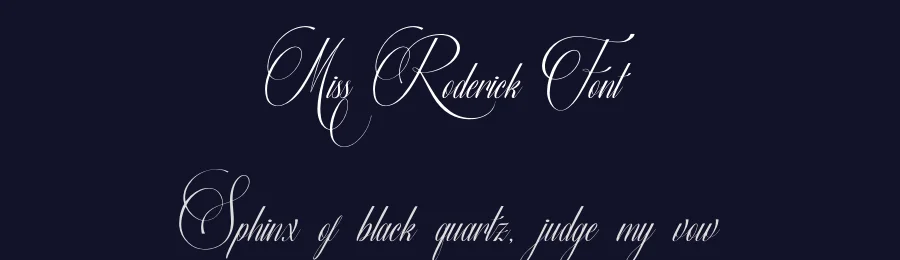 Miss Roderick Font by Denustudios — Script Handwritten Font — thumbnail 2