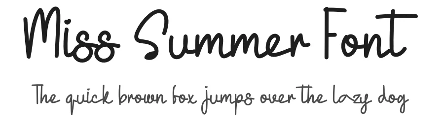 Miss Summer Font by levincreative — Script Handwritten Font