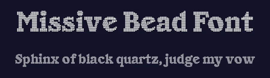Missive Bead Font by kindtype — Display Font — thumbnail 2