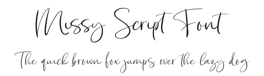 Missy Script Font by ReyreyBlue — Script Handwritten Font