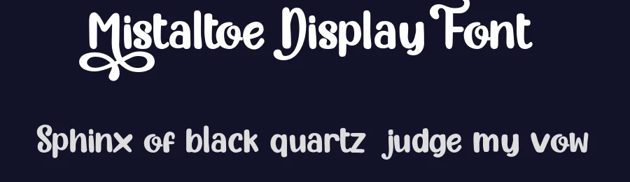Mistaltoe Display Font by HydricDesign — Script Handwritten Font — thumbnail 2