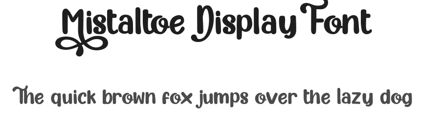 Mistaltoe Display Font by HydricDesign β Script Handwritten Font