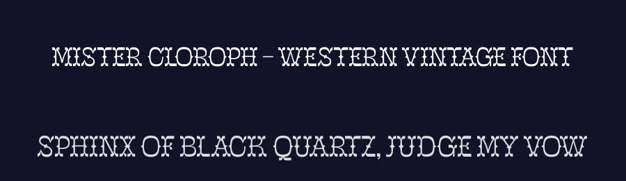 Mister Cloroph – Western Vintage Font by timelesstype.co — Serif Font — thumbnail 2