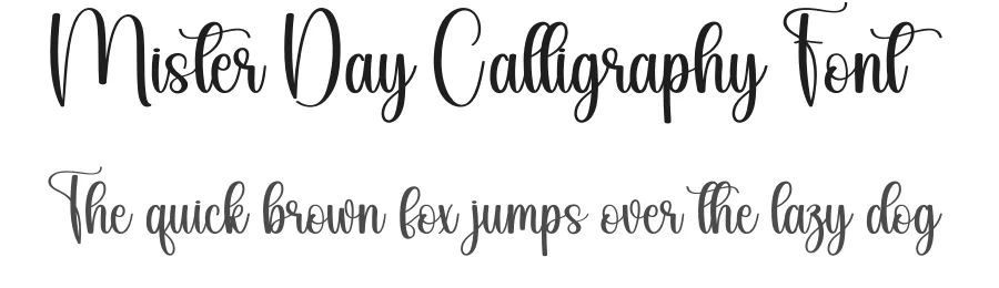 Mister Day Calligraphy Font by andikastudio — Script Handwritten Font