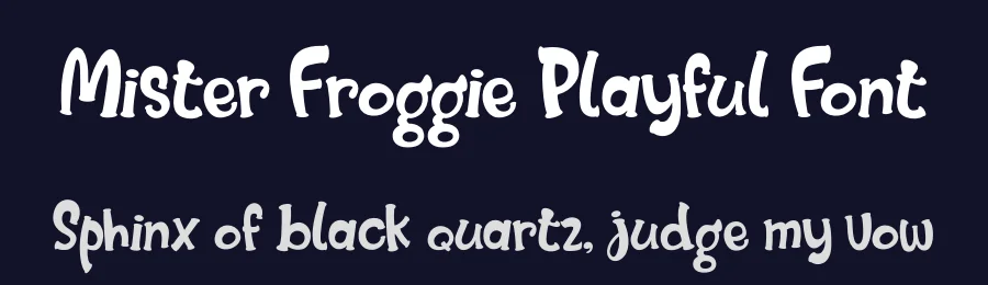 Mister Froggie Playful Font by Donis Miftahudin — Display Font — thumbnail 2
