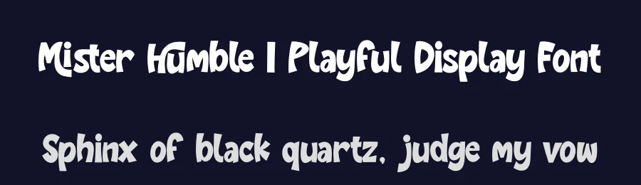 Mister Humble | Playful Display Font by Gracetypestudio — Script Handwritten Font — thumbnail 2