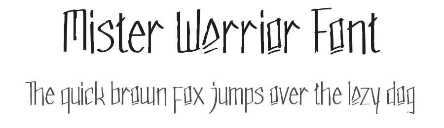 Mister Warrior Font by noahtype — Script Handwritten Font