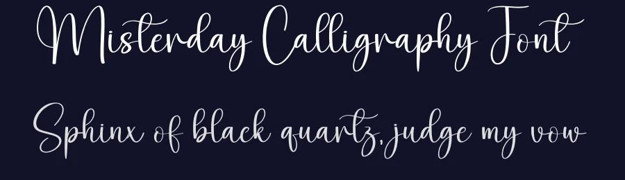 Misterday Calligraphy Font by creativeletter — Script Handwritten Font — thumbnail 2