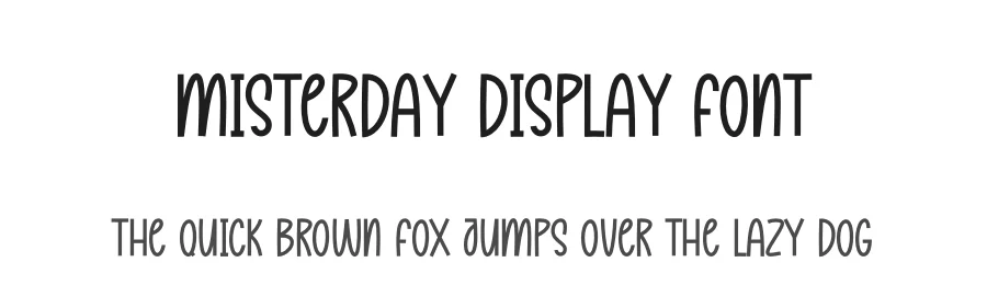 Misterday Display Font by creativeletter — Display Font