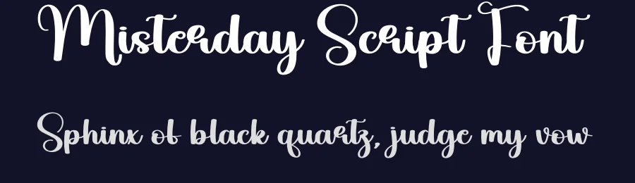 Misterday Script Font by creativeletter — Script Handwritten Font — thumbnail 2