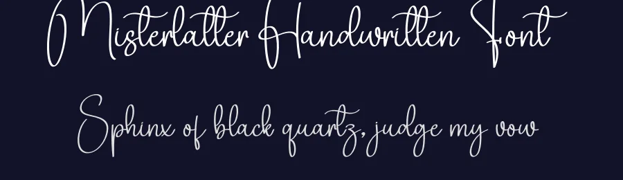 Misterlatter Handwritten Font by creativeletter — Script Handwritten Font — thumbnail 2