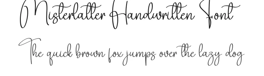 Misterlatter Handwritten Font by creativeletter — Script Handwritten Font