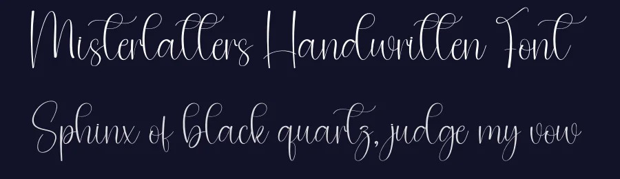 Misterlatters Handwritten Font by creativeletter — Script Handwritten Font — thumbnail 2