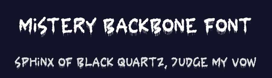 Mistery Backbone Font by letterfabric — Display Font — thumbnail 2