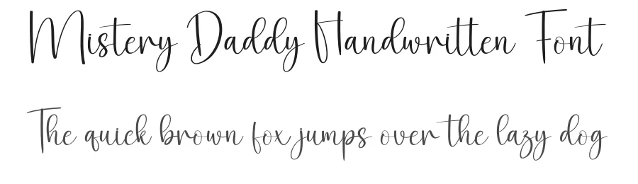Mistery Daddy Handwritten Font by andikastudio — Script Handwritten Font