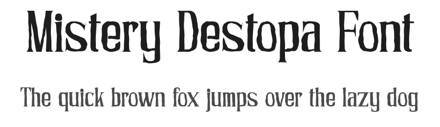 Mistery Destopa Font by SlideShoot — Serif Font