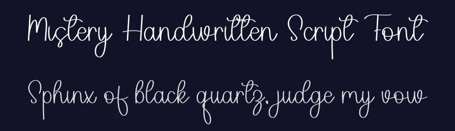 Mistery Handwritten Script Font by freshtypeink — Script Handwritten Font — thumbnail 2