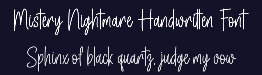 Mistery Nightmare Handwritten Font by DN Creative — Display Font — thumbnail 2