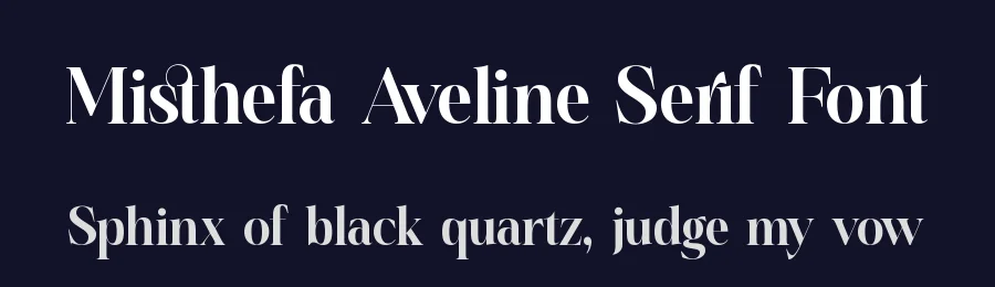 Misthefa Aveline Serif Font by timelesstype.co — Serif Font — thumbnail 2