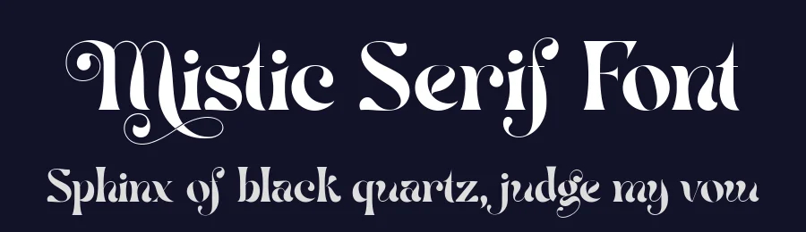 Mistic Serif Font by alit design — Serif Font — thumbnail 2