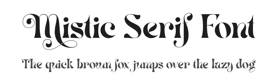 Mistic Serif Font by alit design — Serif Font