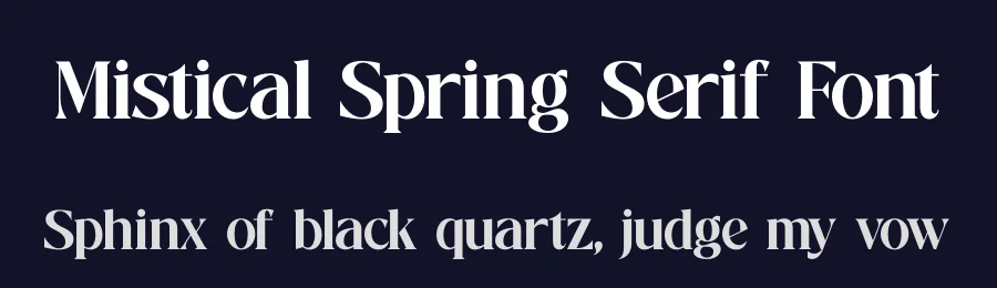Mistical Spring Serif Font by timelesstype.co — Display Font — thumbnail 2