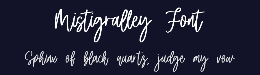Mistigralley Font by qwrtype — Script Handwritten Font — thumbnail 2