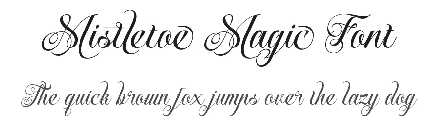 Mistletoe Magic Font by letterara — Script Handwritten Font
