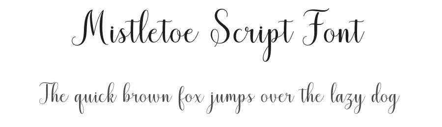 Mistletoe Script Font by Barland — Script Handwritten Font