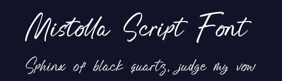Mistolla Script Font by Khurasan — Script Handwritten Font — thumbnail 2