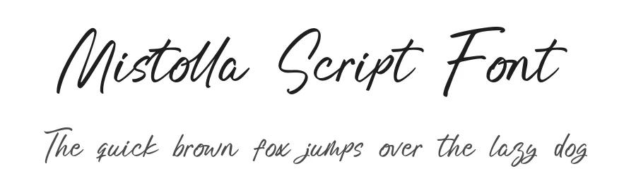 Mistolla Script Font by Khurasan — Script Handwritten Font
