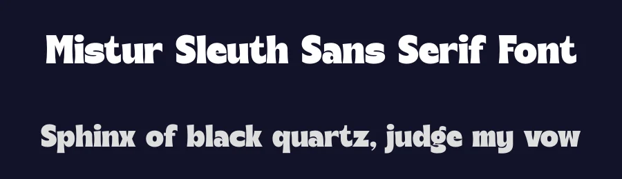 Mistur Sleuth Sans Serif Font by timelesstype.co — Serif Font — thumbnail 2