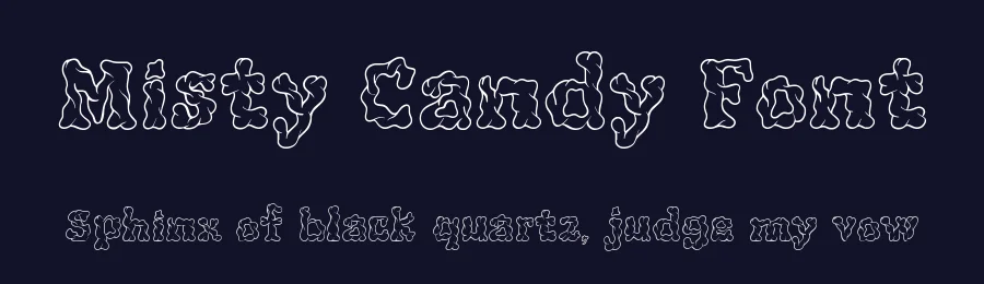 Misty Candy Font by qwrtype — Decorative Font — thumbnail 2