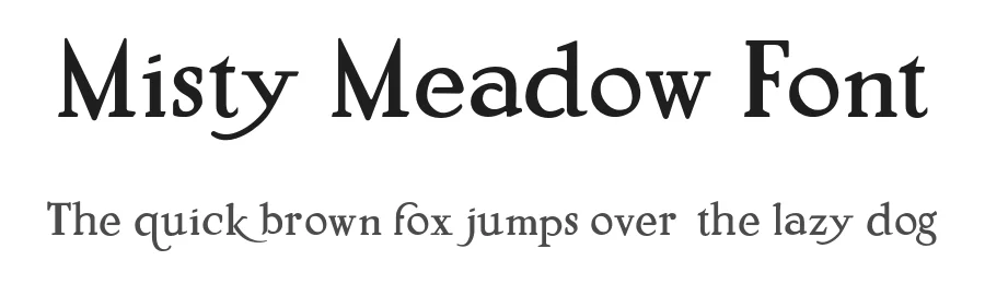 Misty Meadow Font by AndrewPixel — Serif Font