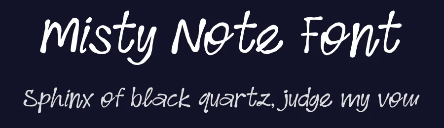 Misty Note Font by Lettermine — Script Handwritten Font — thumbnail 2