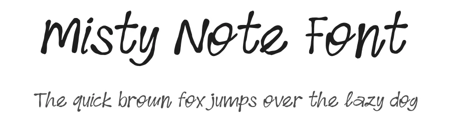 Misty Note Font by Lettermine — Script Handwritten Font