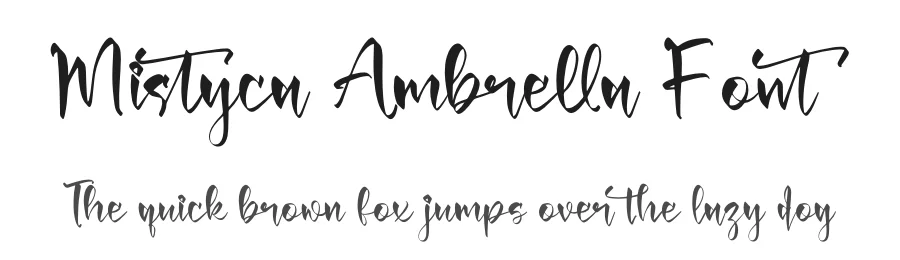 Mistyca Ambrella Font by letterenastudios — Script Handwritten Font
