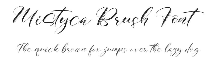 Mistyca Brush Font by letterfabric — Script Handwritten Font