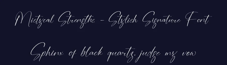 Mistycal Strengths – Stylish Signature Font by stylishtype.co — Script Handwritten Font — thumbnail 2