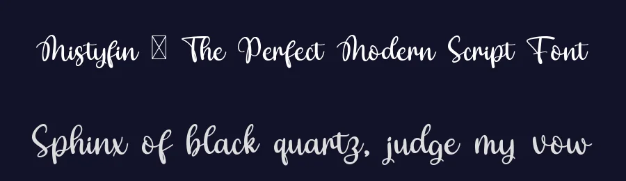 Mistyfin – The Perfect Modern Script Font by bearydsgn — Script Handwritten Font — thumbnail 2