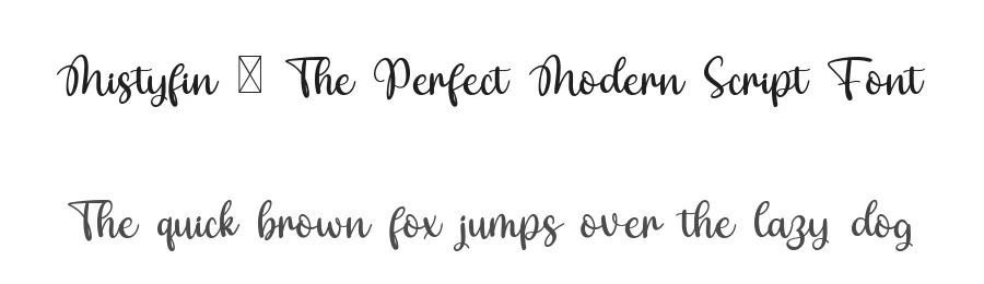 Mistyfin – The Perfect Modern Script Font by bearydsgn — Script Handwritten Font