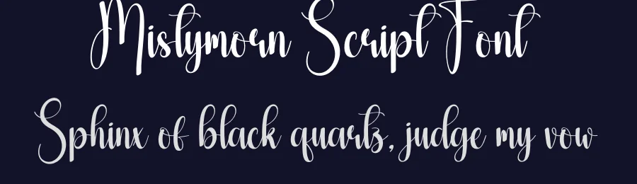 Mistymorn Script Font by creativeletter — Script Handwritten Font — thumbnail 2