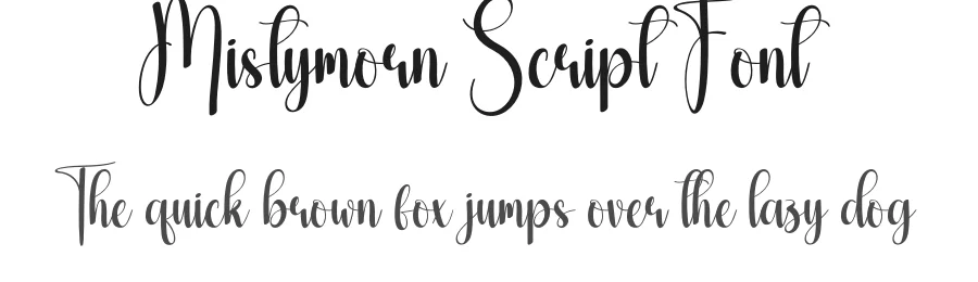 Mistymorn Script Font by creativeletter — Script Handwritten Font