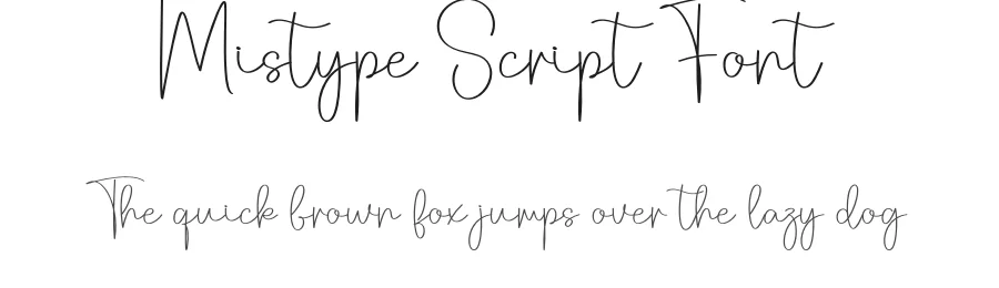 Mistype Script Font by creativeletter — Script Handwritten Font