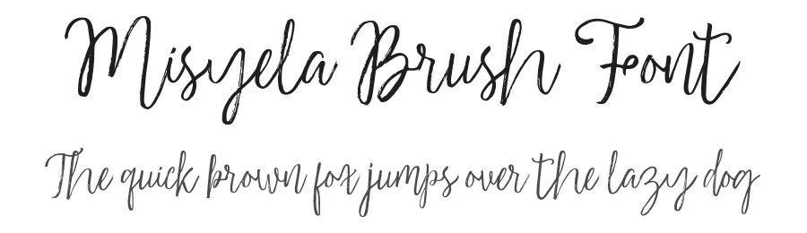 Misyela Brush Font by stripesstudio — Script Handwritten Font
