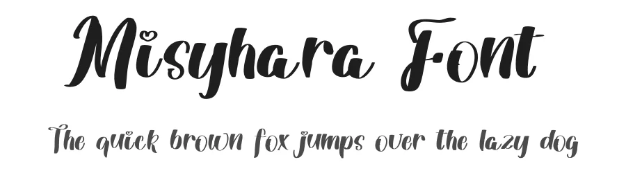 Misyhara Font by freshtypeink — Script Handwritten Font