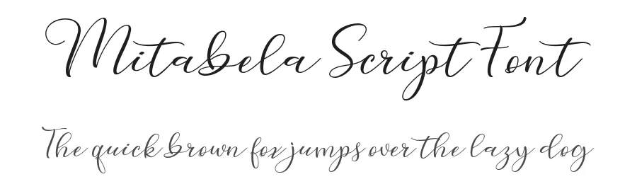Mitabela Script Font by stripesstudio — Script Handwritten Font