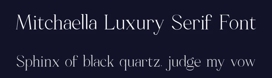Mitchaella Luxury Serif Font by Moovied Co. — Serif Font — thumbnail 2