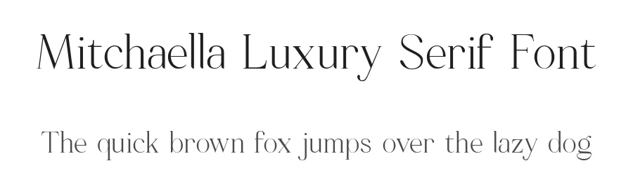 Mitchaella Luxury Serif Font by Moovied Co. — Serif Font